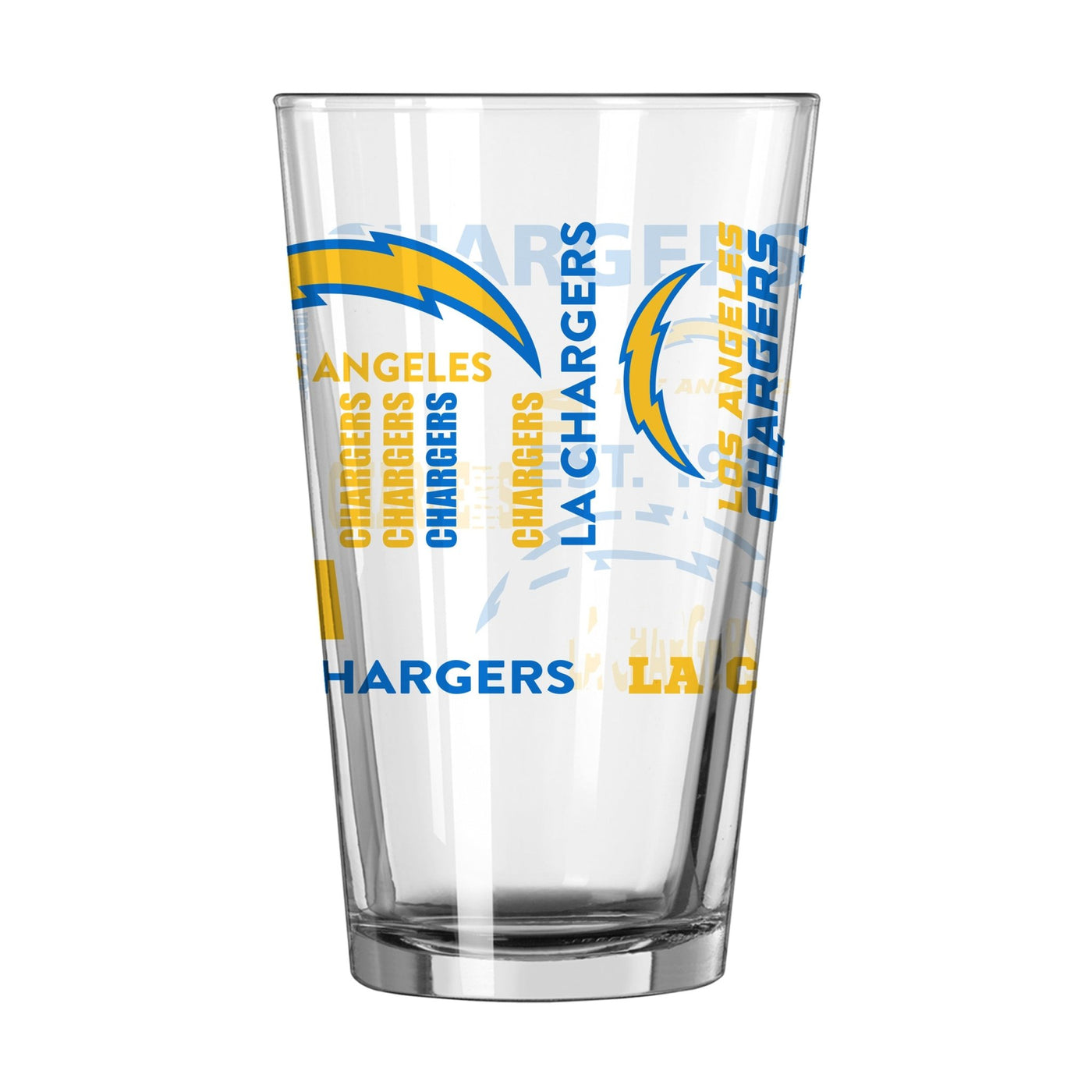 Los Angeles Chargers 16oz Spirit Pint Glass - Logo Brands