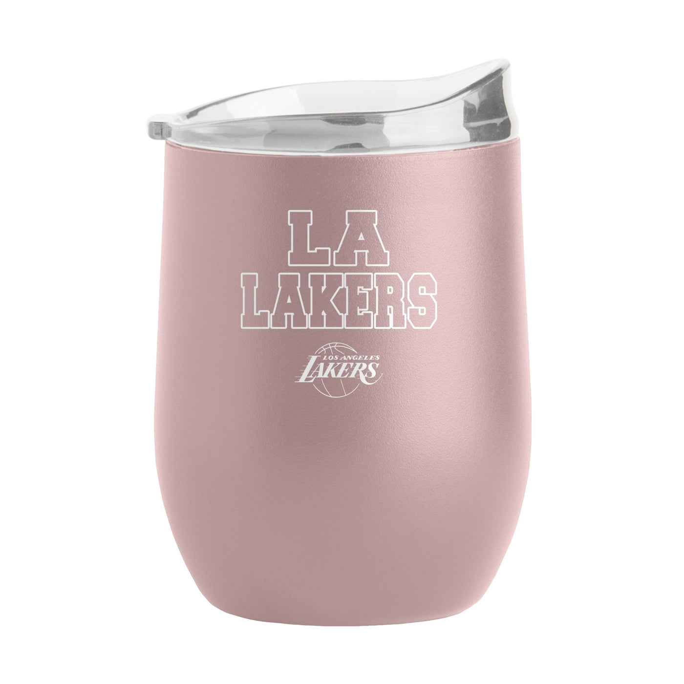 Los Angeles Lakers 16oz Stencil Powder Coat Curved Beverage - Logo Brands