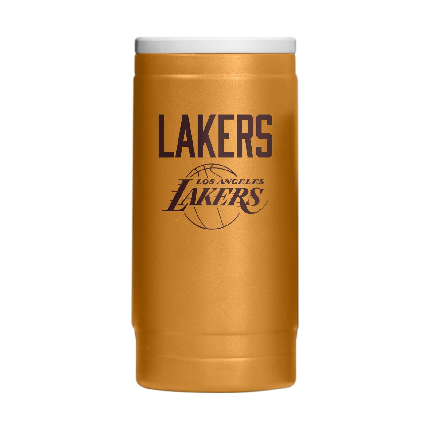 Los Angeles Lakers Huddle Powder Coat Slim Can Coolie - Logo Brands