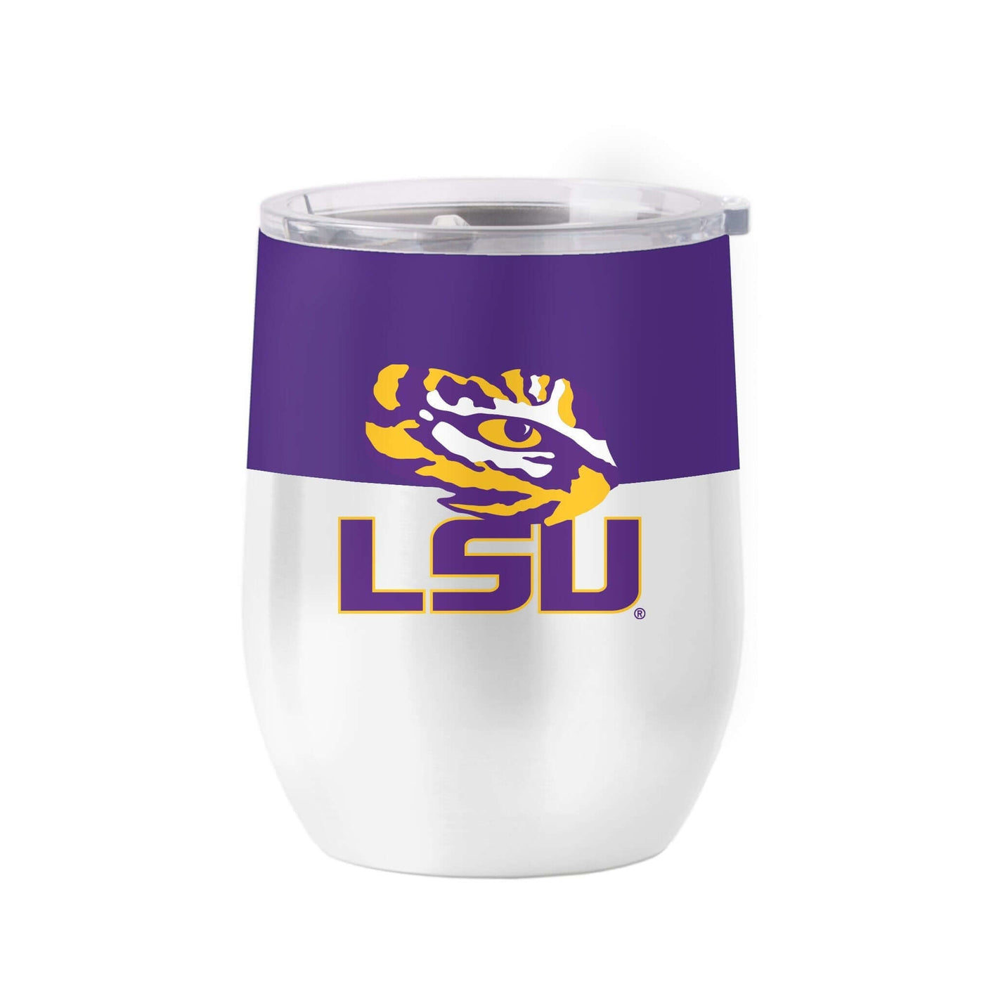 LSU 16oz Colorblock Stainless Curved Beverage - Logo Brands