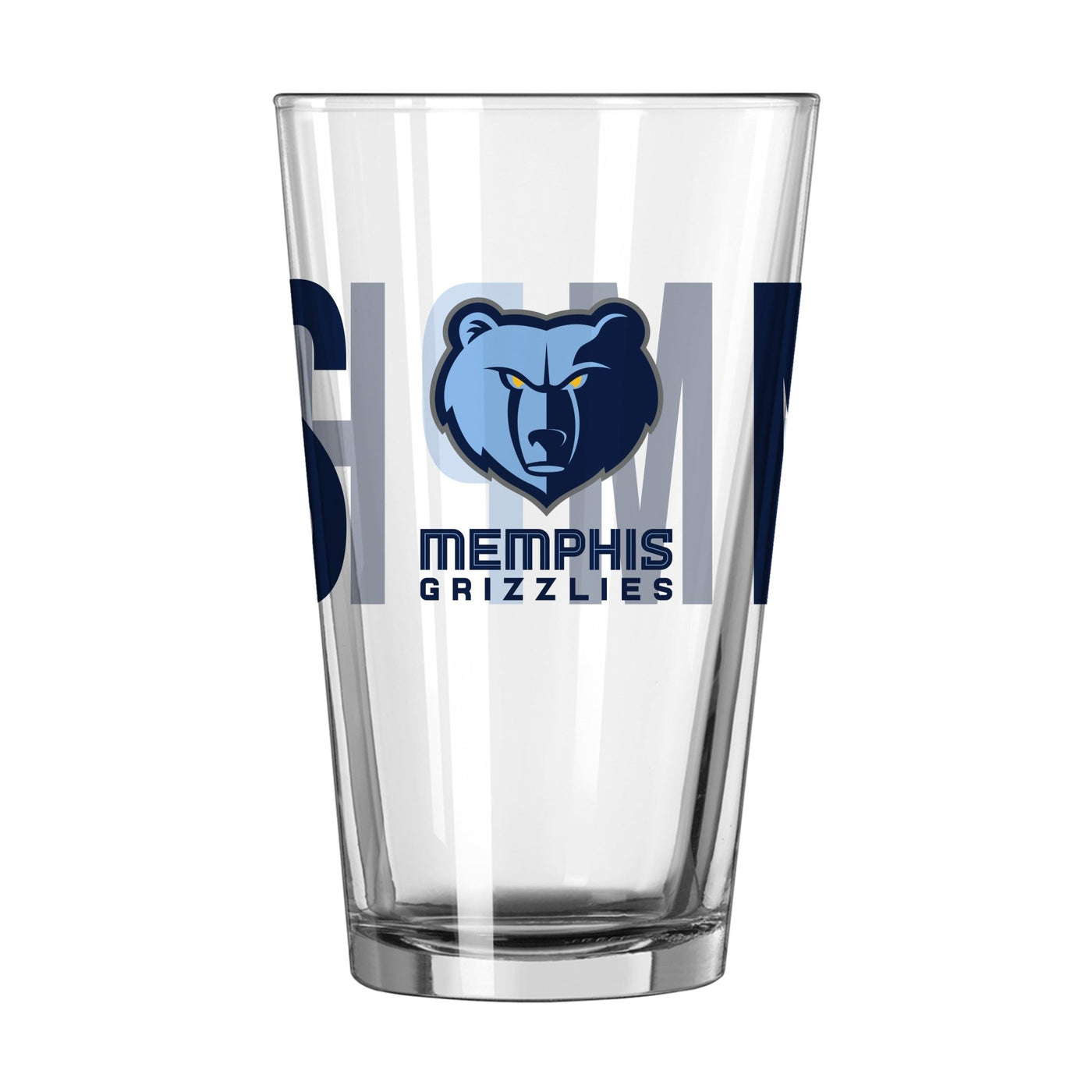 Memphis Grizzlies 16oz Overtime Pint Glass - Logo Brands