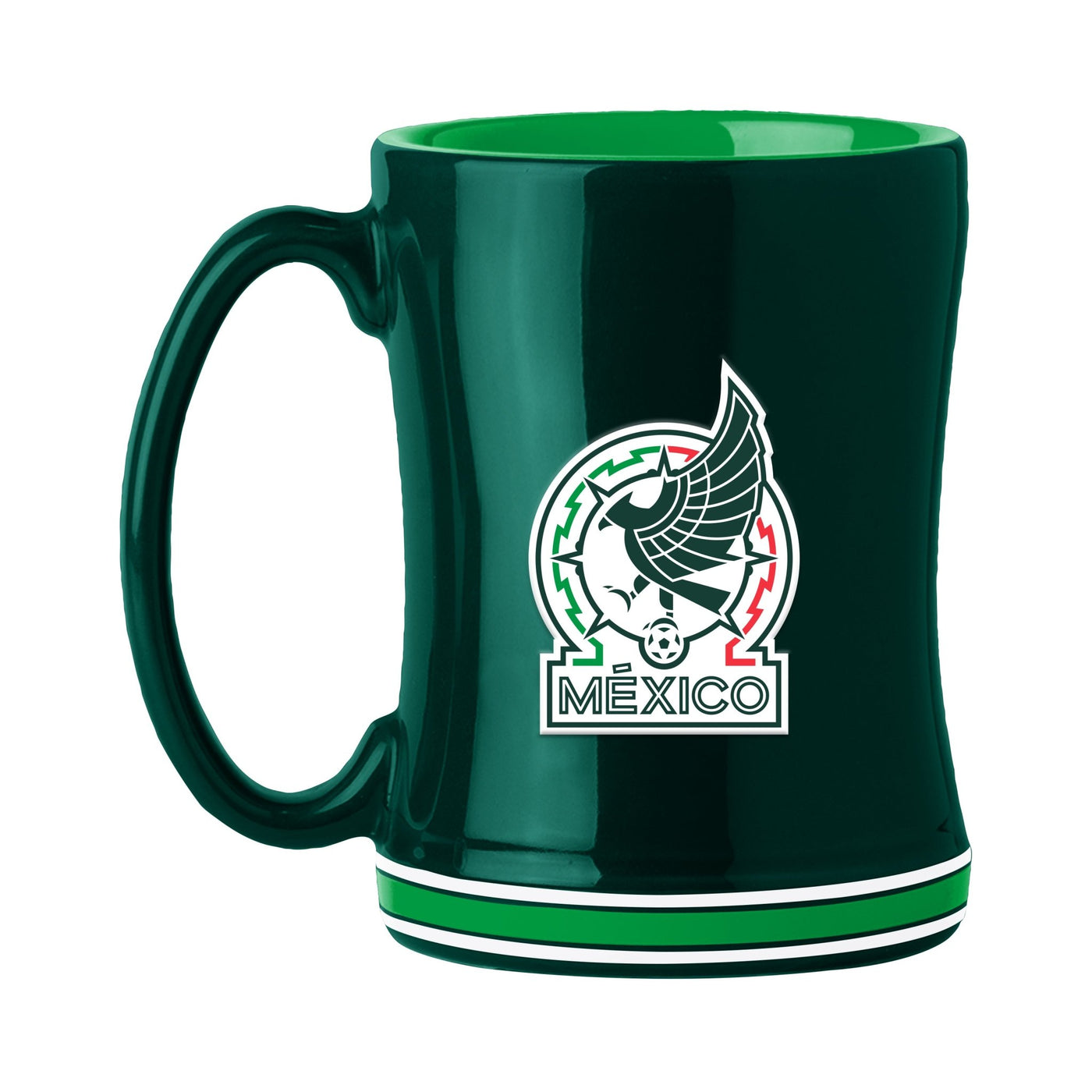 Mexico National Team 14oz Sculpted Relief Mug - Logo Brands