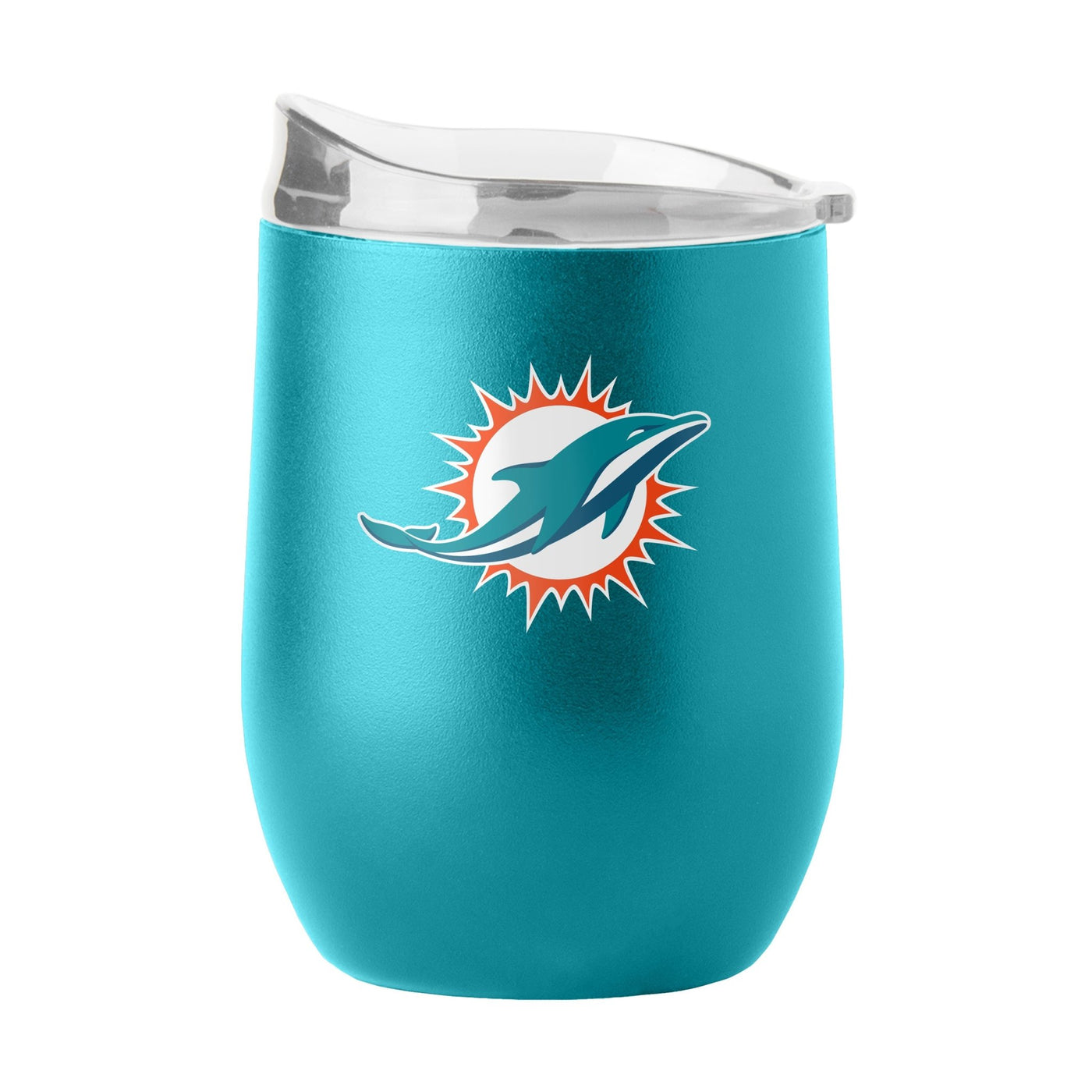Miami Dolphins 16oz Flipside Powder Coat Curved Beverage - Logo Brands