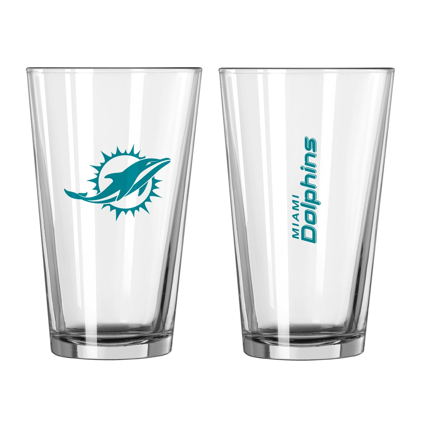 Miami Dolphins 16oz Gameday Pint Glass - Logo Brands