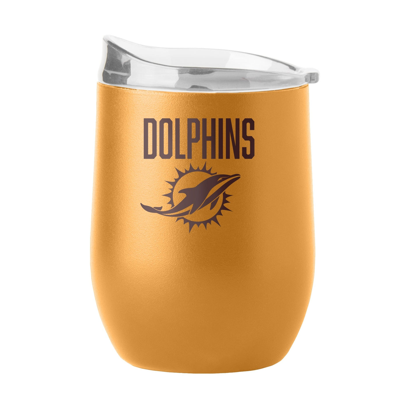 Miami Dolphins 16oz Huddle Powder Coat Curved Beverage - Logo Brands