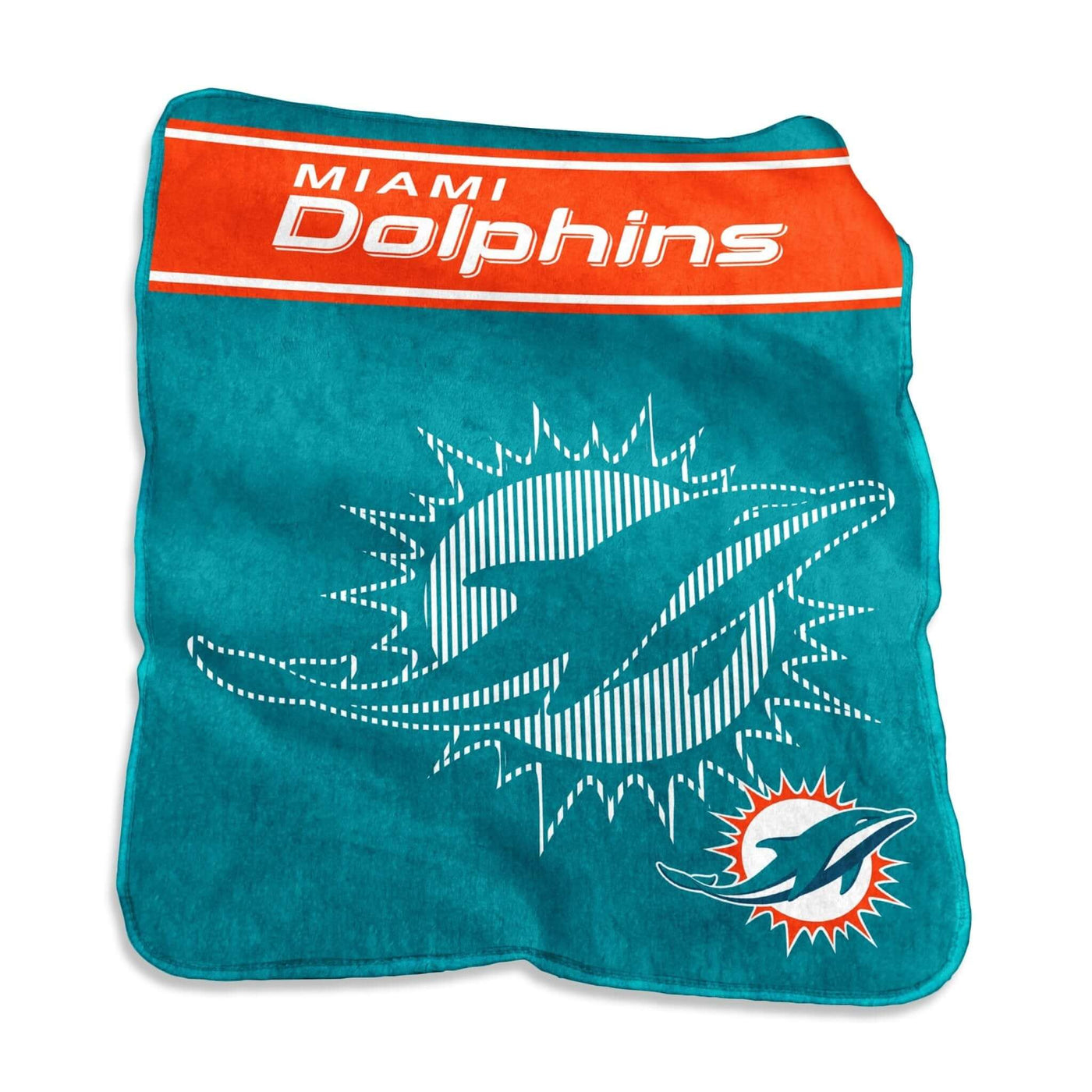 Miami Dolphins 60x80 Raschel Throw - Logo Brands