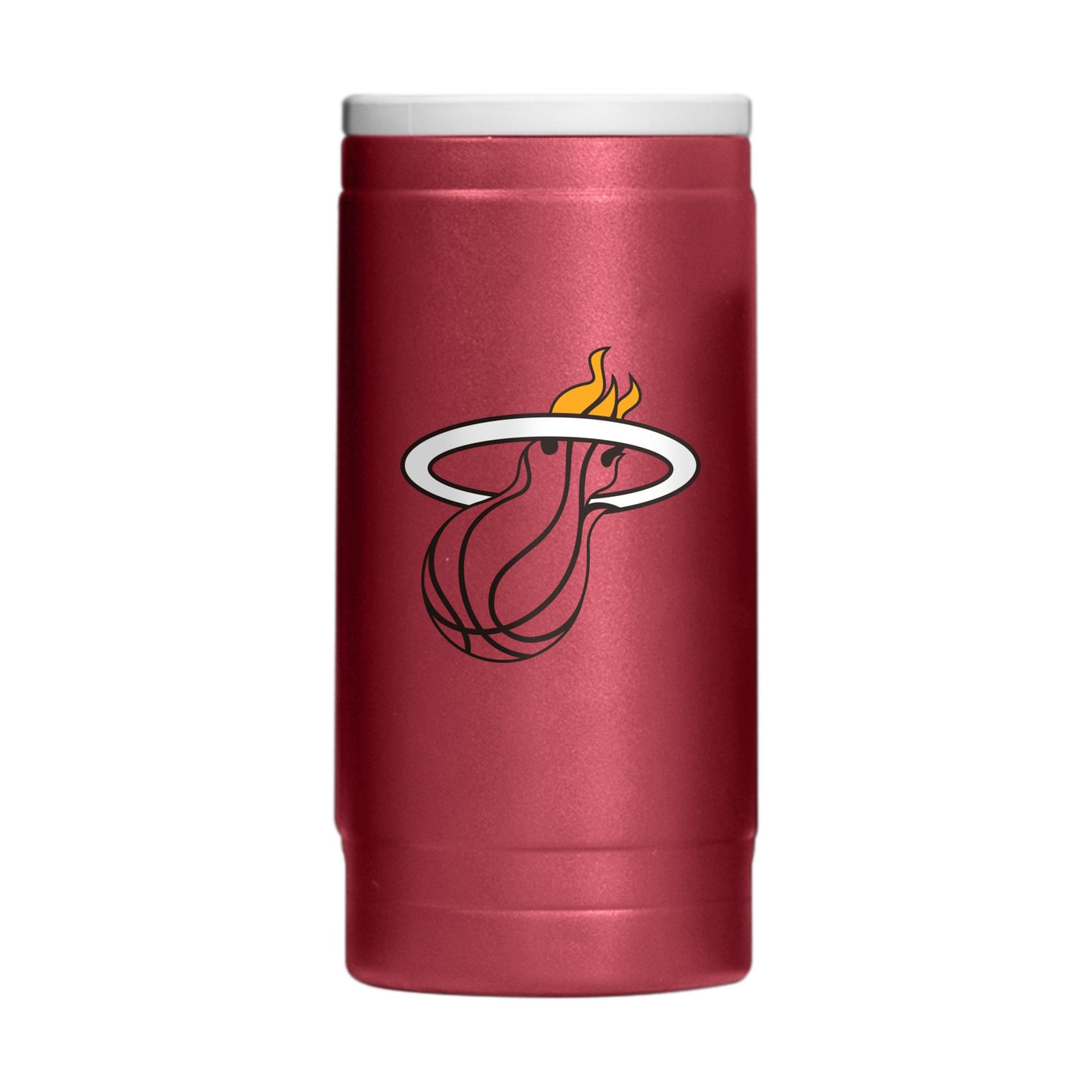 Miami Heat 12oz Flipside Powdercoat SlimCan Coolie - Logo Brands