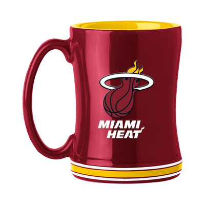 Miami Heat 14oz Relief Mug - Logo Brands