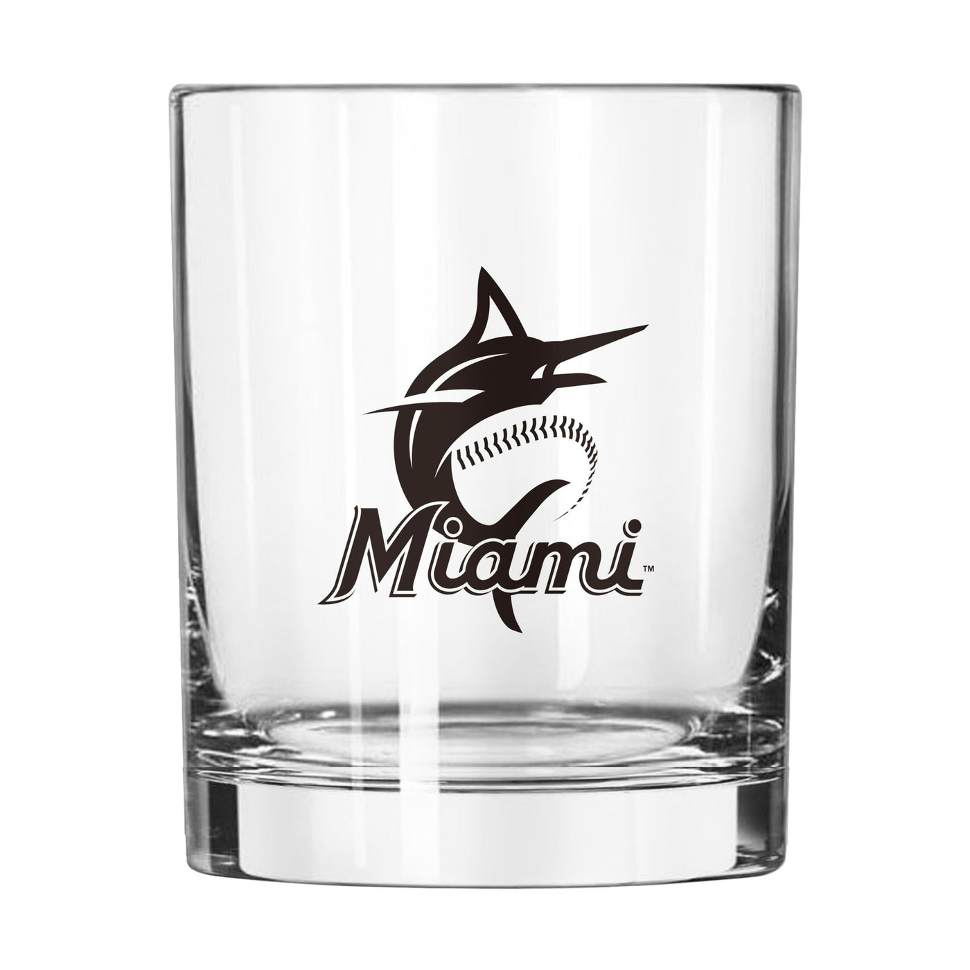 Miami Marlins 14oz Gameday Rocks Glass - Logo Brands