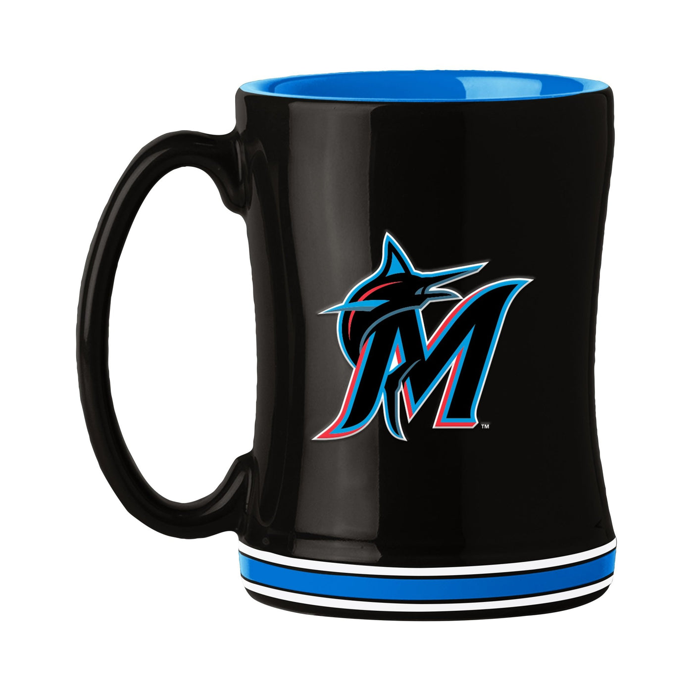 Miami Marlins 14oz Relief Mug - Logo Brands