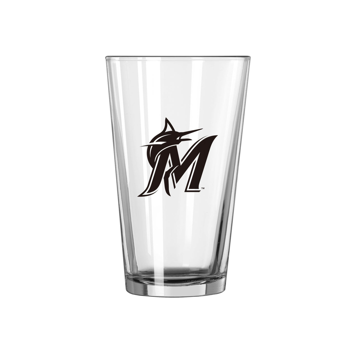 Miami Marlins 16oz Gameday Pint Glass - Logo Brands