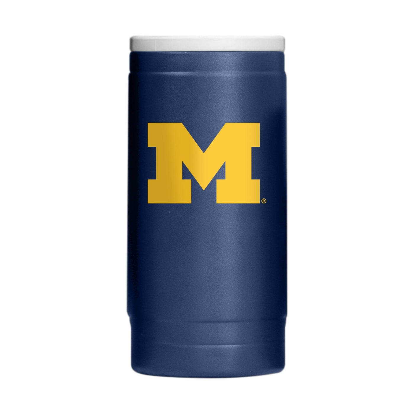 Michigan Flipside Powder Coat Slim Can Coolie - Logo Brands