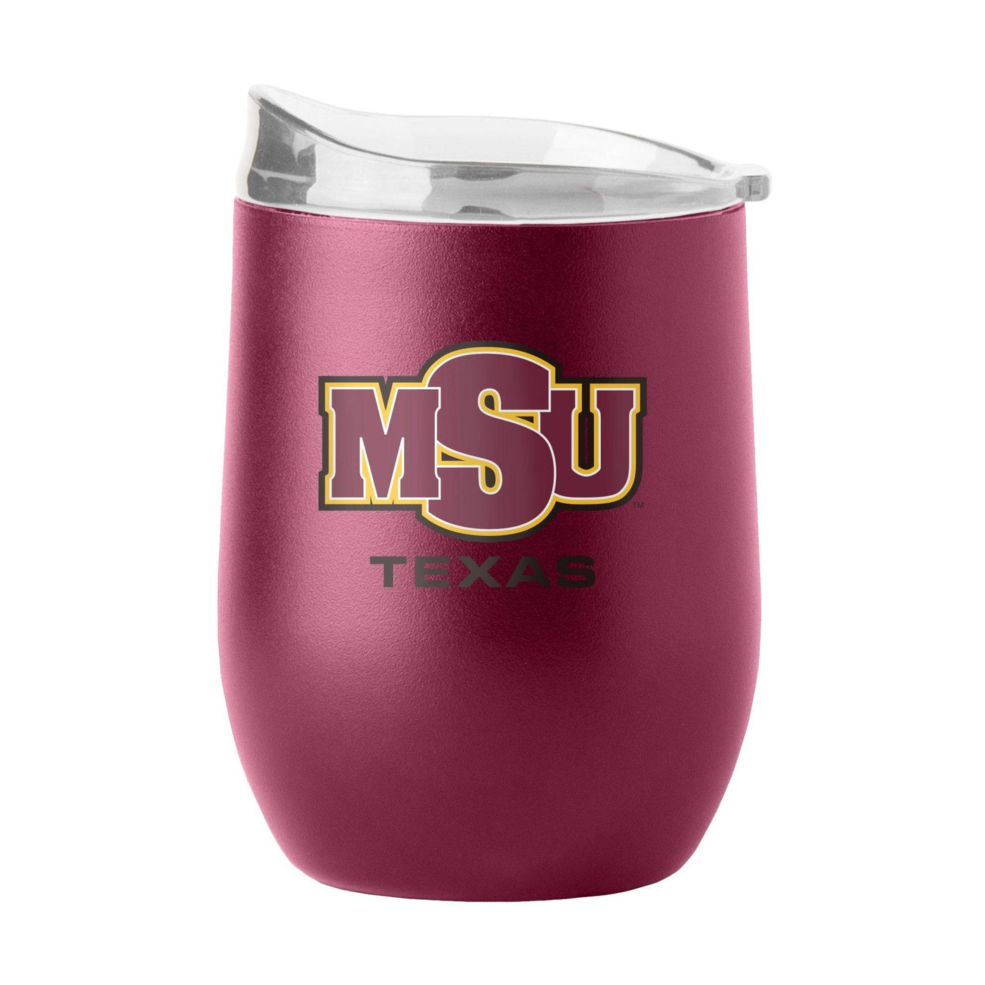 Midwestern State 16oz Flipside Powder Coat Curved Bev - Logo Brands