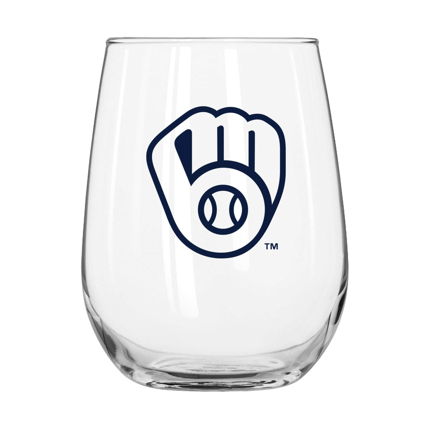 Milwaukee Brewers 16oz Gameday Curved Beverage Glass - Logo Brands