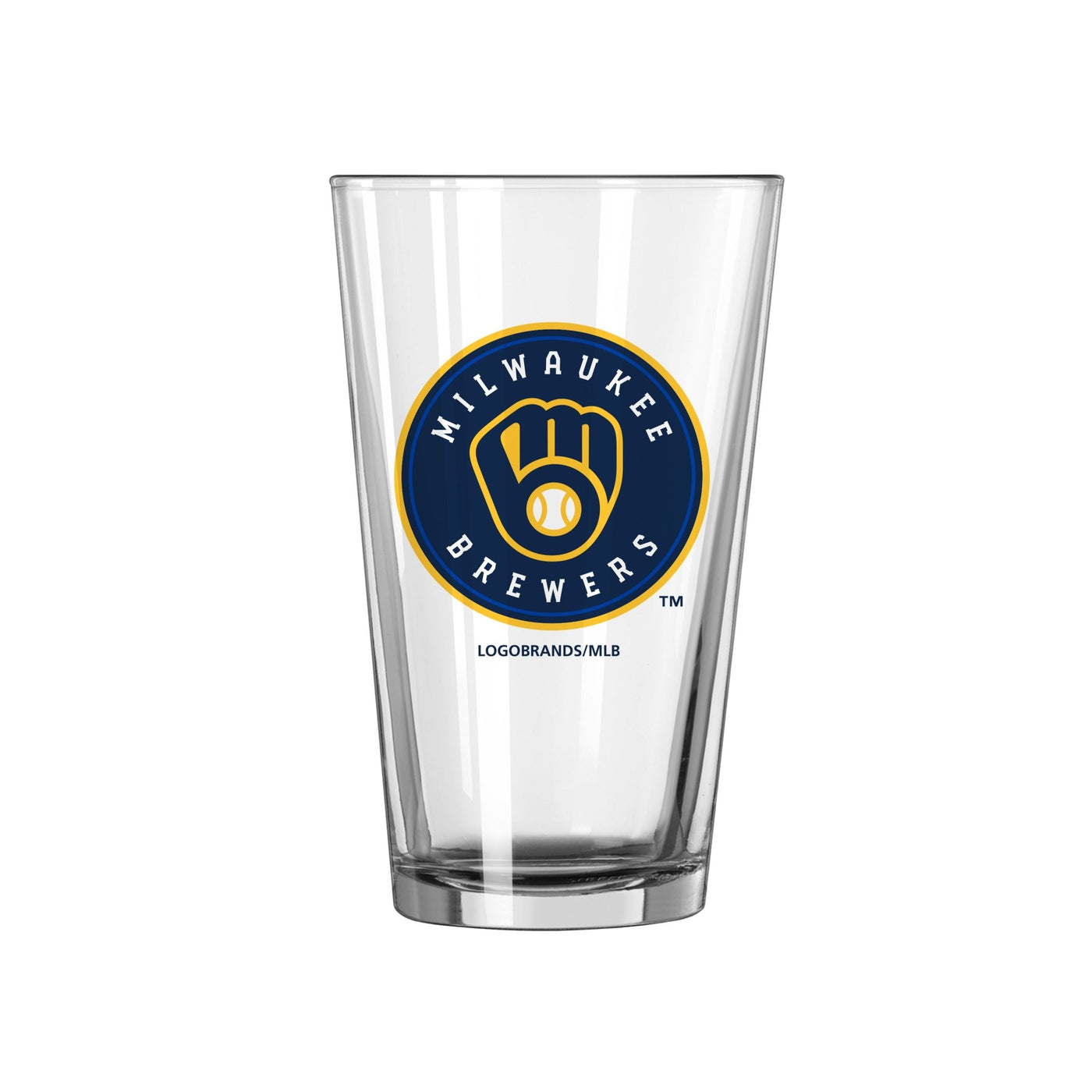 Milwaukee Brewers 16oz Swagger Pint Glass - Logo Brands
