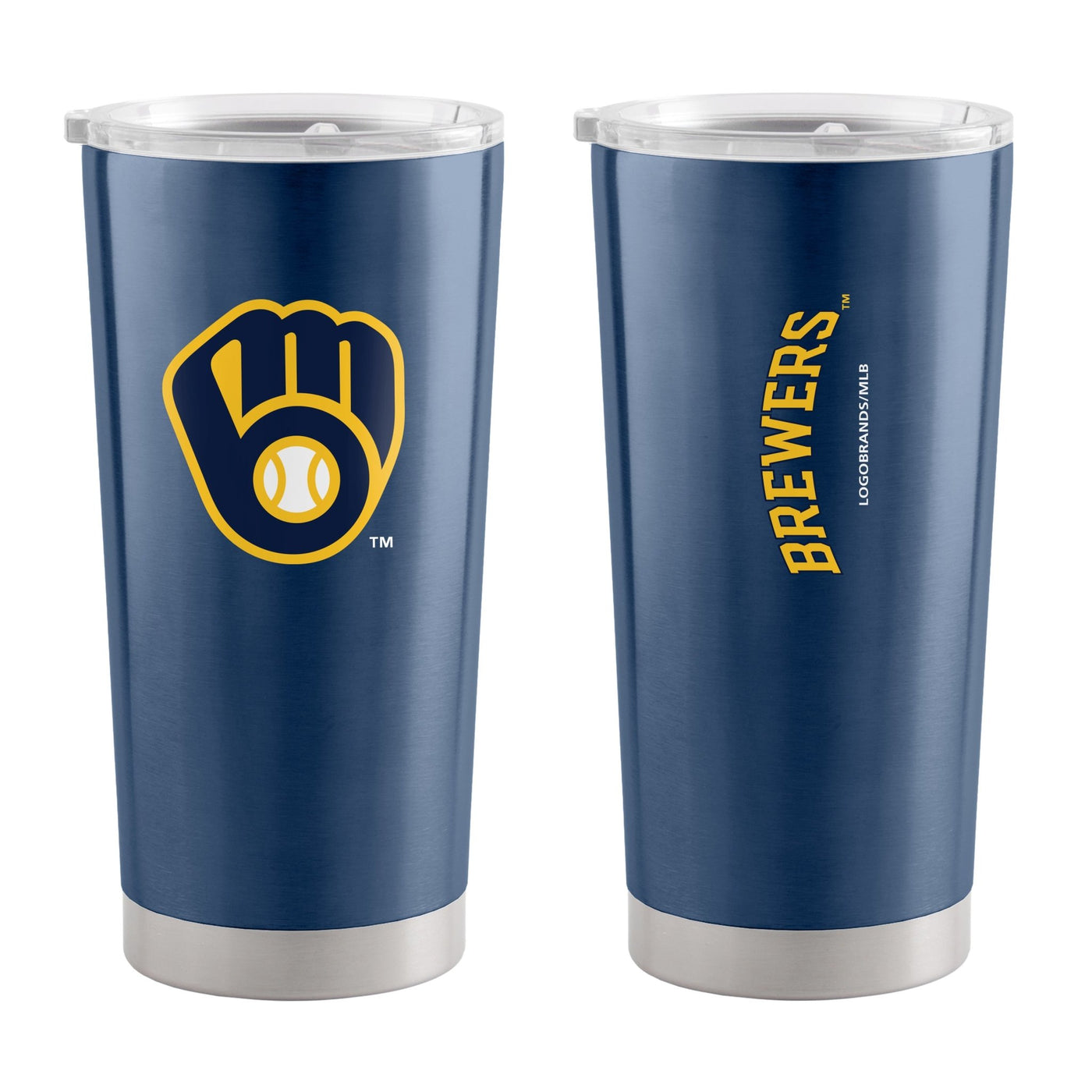 Milwaukee Brewers 20oz Gameday Stainless Tumbler - Logo Brands