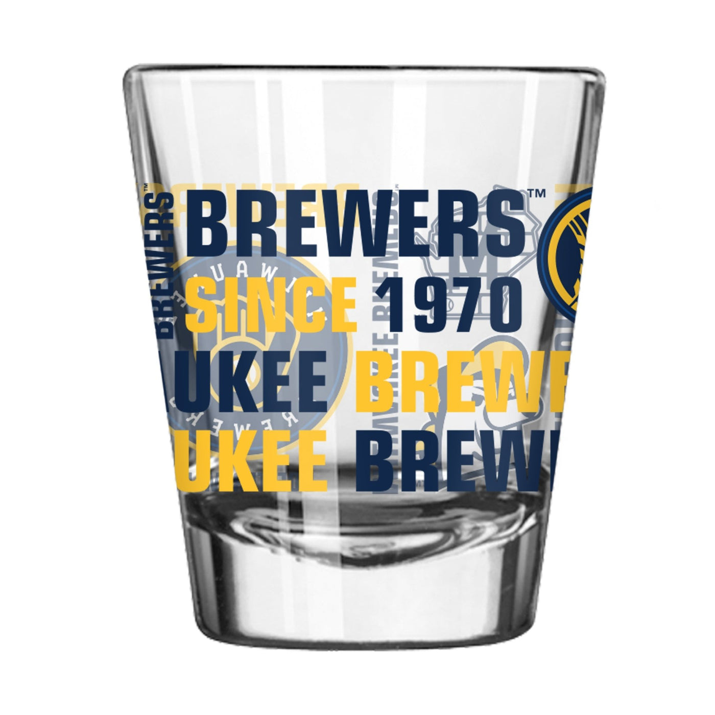 Milwaukee Brewers 2oz Spirit Shot Glass - Logo Brands