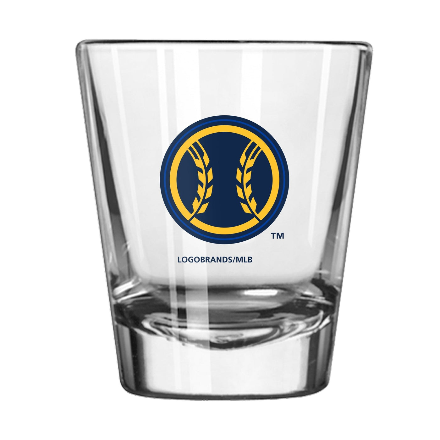 Milwaukee Brewers 2oz Wheat Ball Shot Glass - Logo Brands