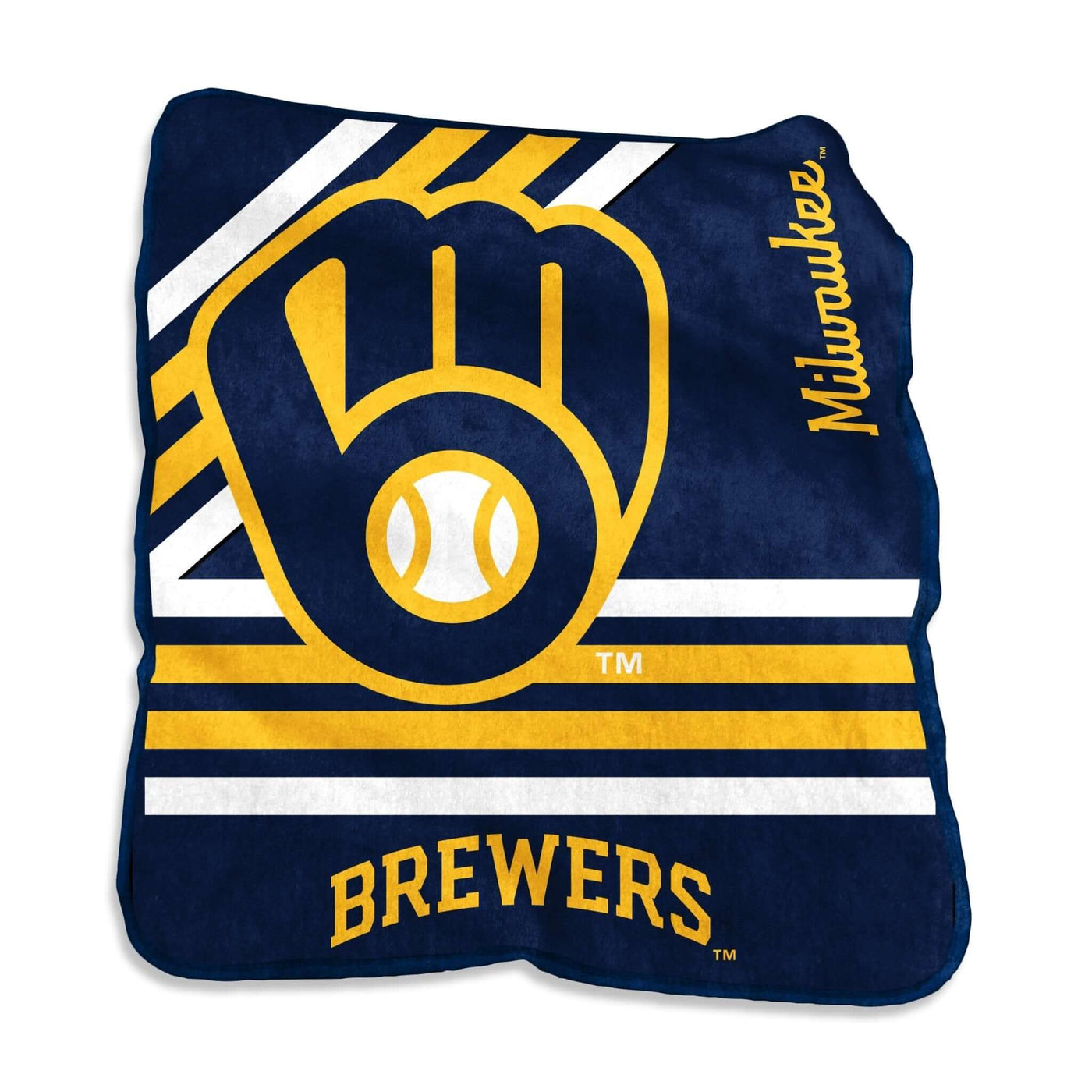 Milwaukee Brewers Raschel Throw - Logo Brands