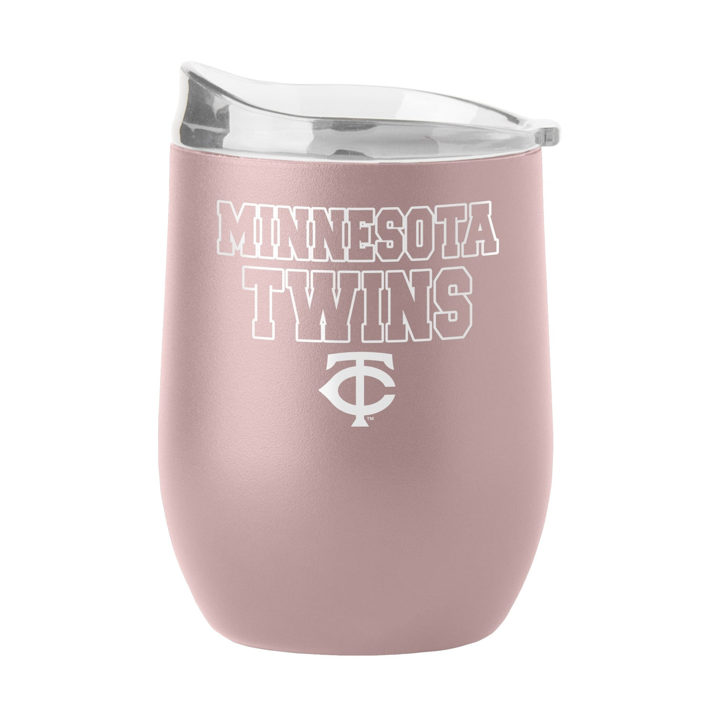 Minnesota Twins 16oz Stencil Powder Coat Curved Beverage - Logo Brands