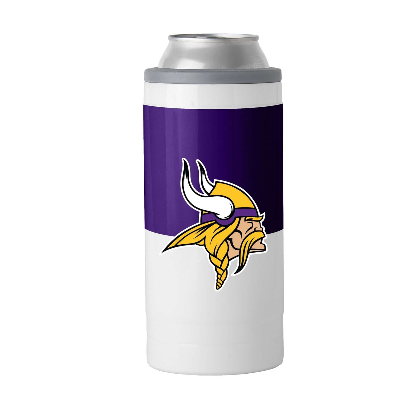 Minnesota Vikings 12oz Colorblock Slim Can Coolie - Logo Brands