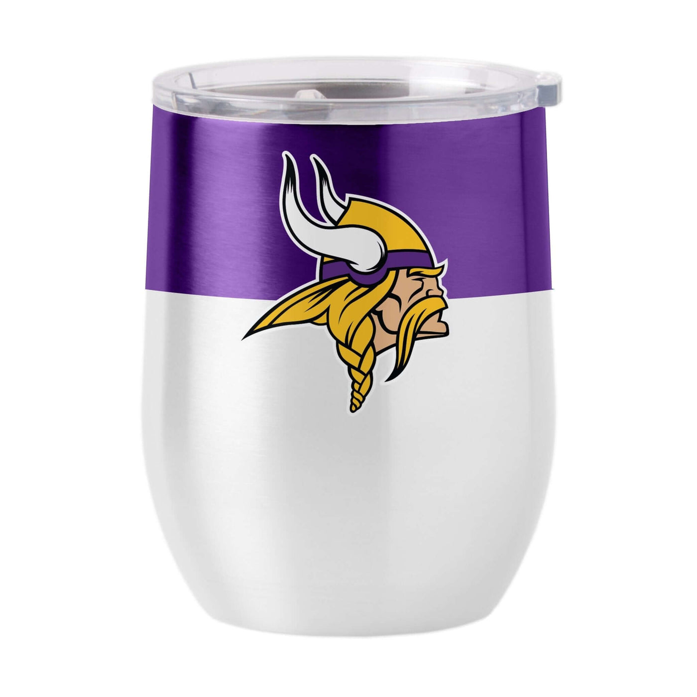 Minnesota Vikings 16oz Colorblock Stainless Curved Beverage - Logo Brands