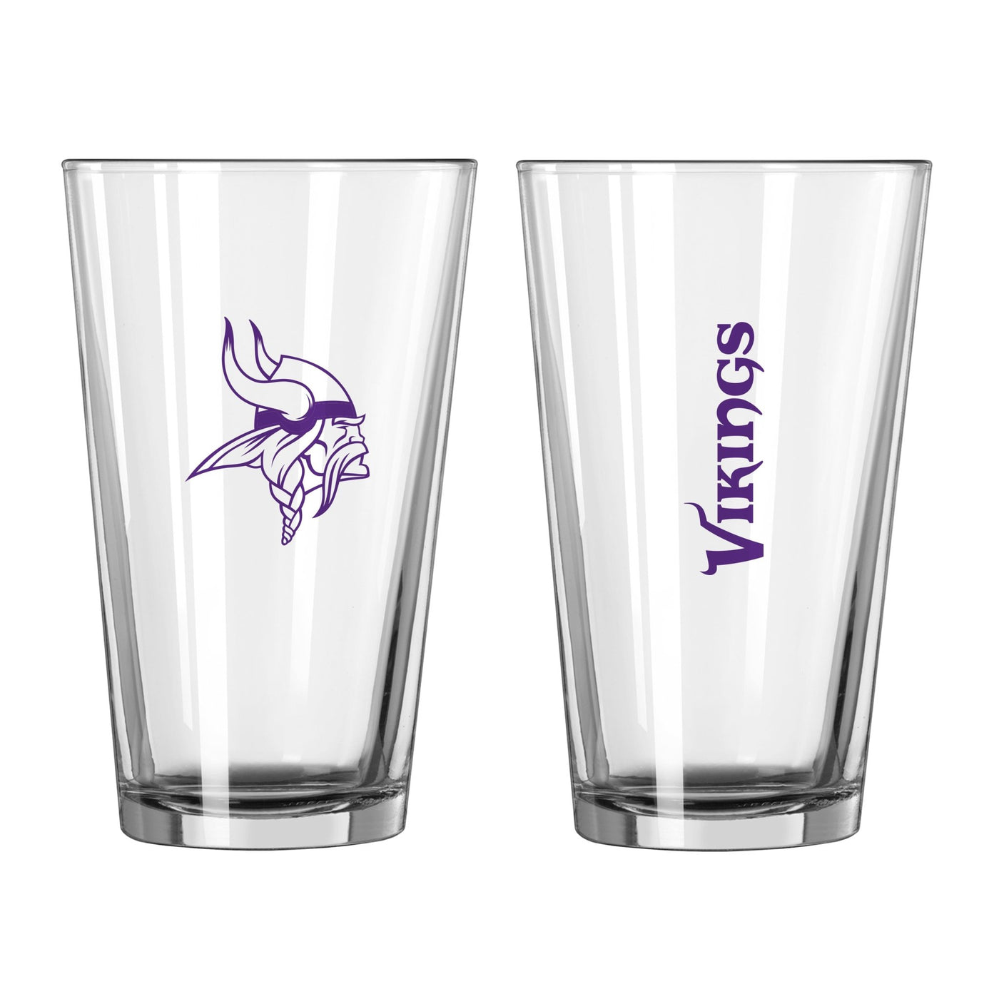 Minnesota Vikings 16oz Gameday Pint Glass - Logo Brands