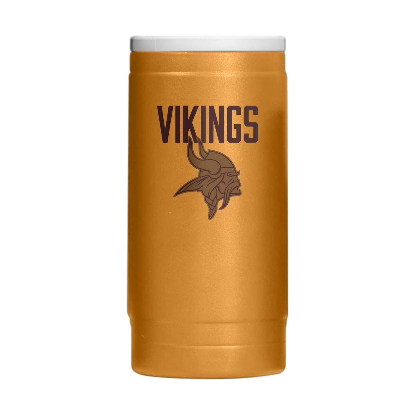 Minnesota Vikings Huddle Powder Coat Slim Can Coolie - Logo Brands