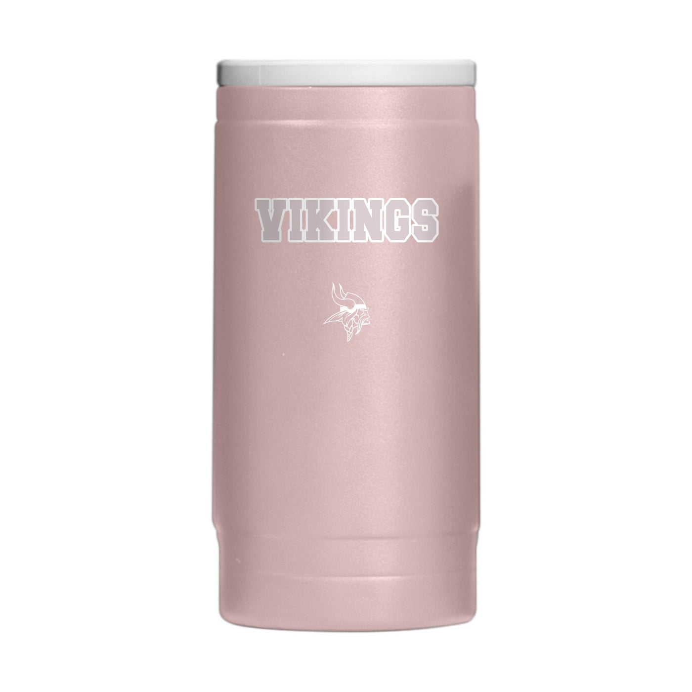 Minnesota Vikings Stencil Powder Coat Slim Can Coolie - Logo Brands