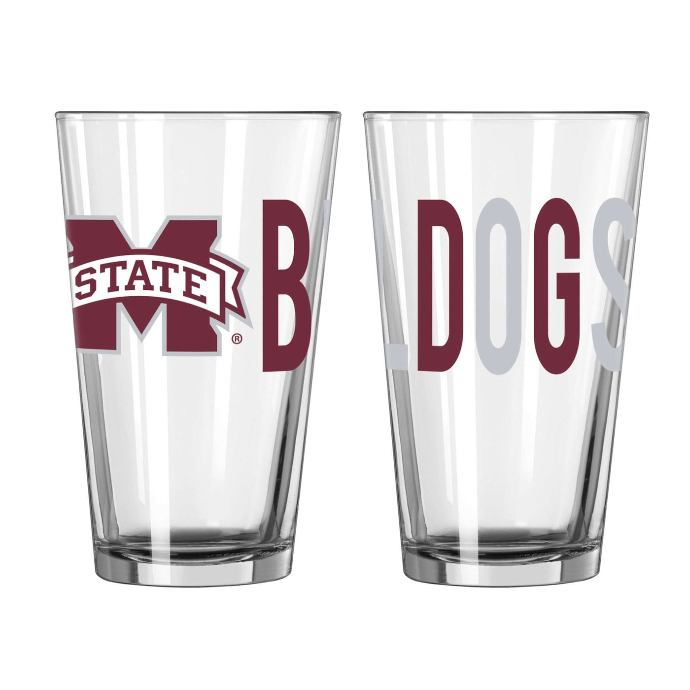 Mississippi State 16oz Overtime Pint Glass - Logo Brands