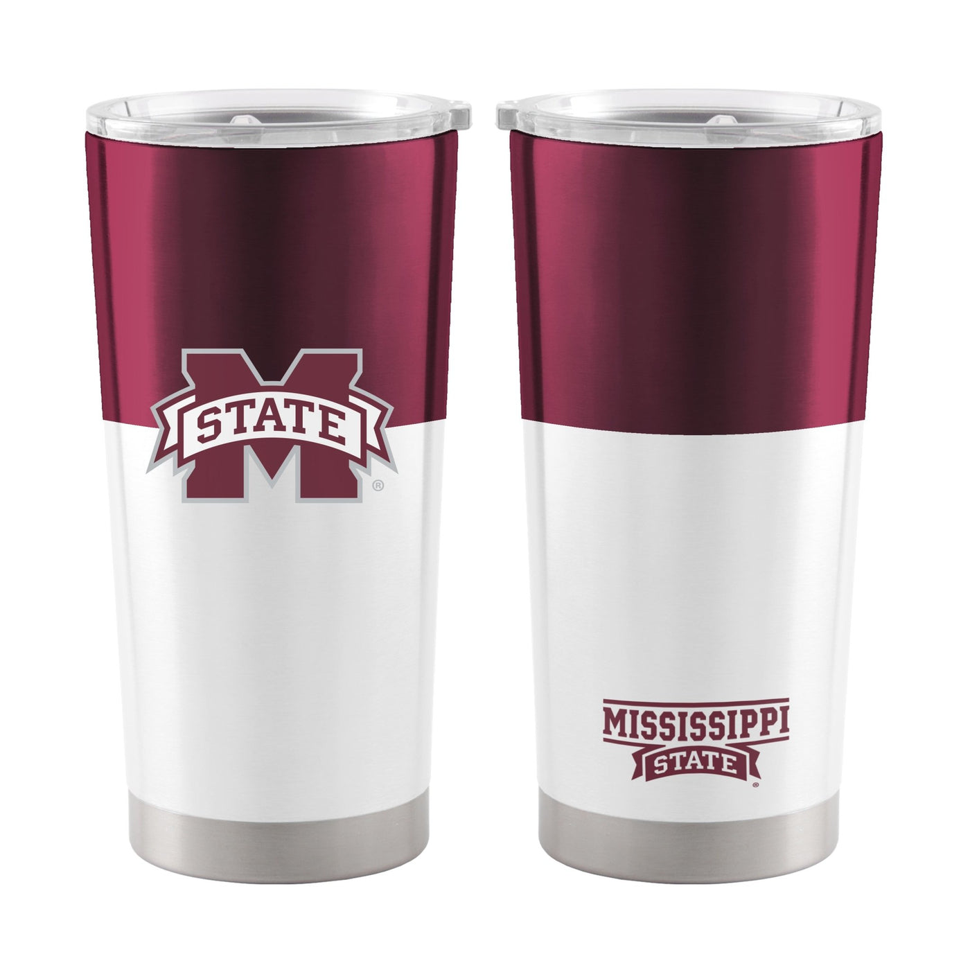 Mississippi State Colorblock 20oz Stainless Tumbler - Logo Brands