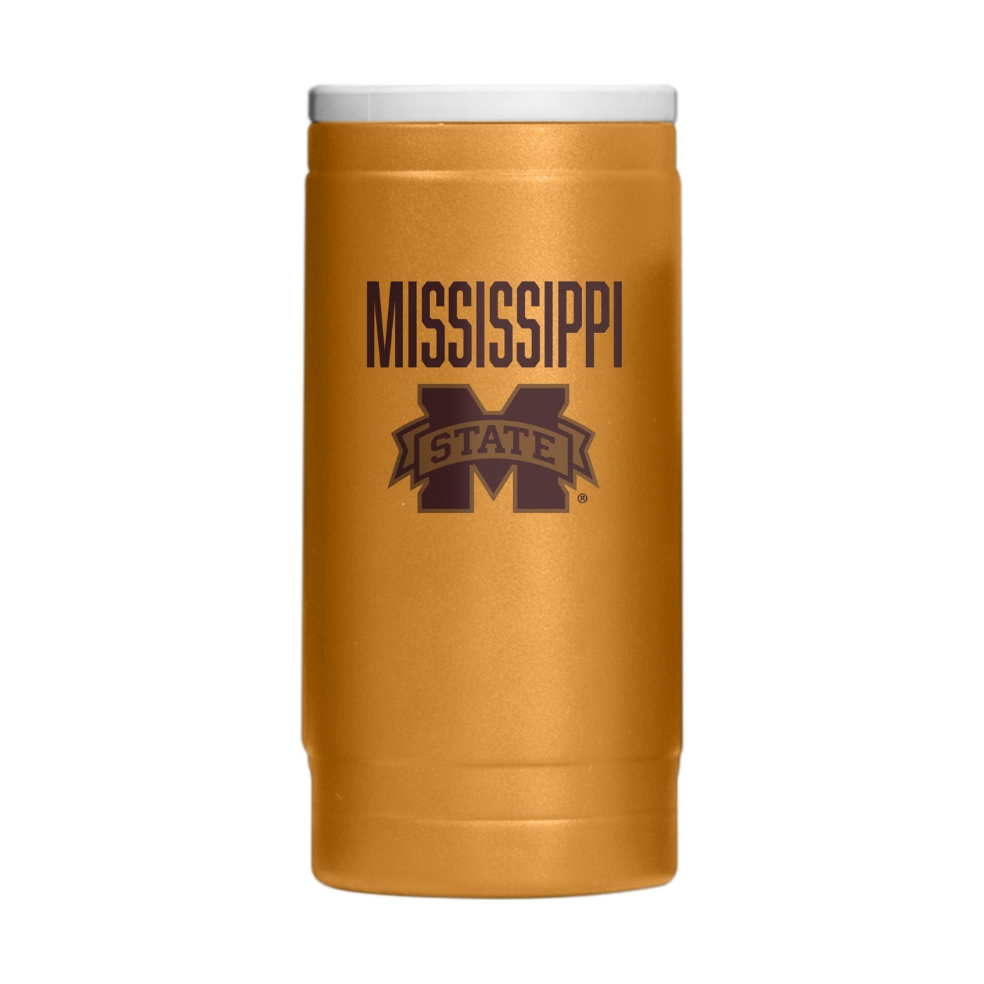 Mississippi State Huddle Powder Coat Slim Can Coolie - Logo Brands