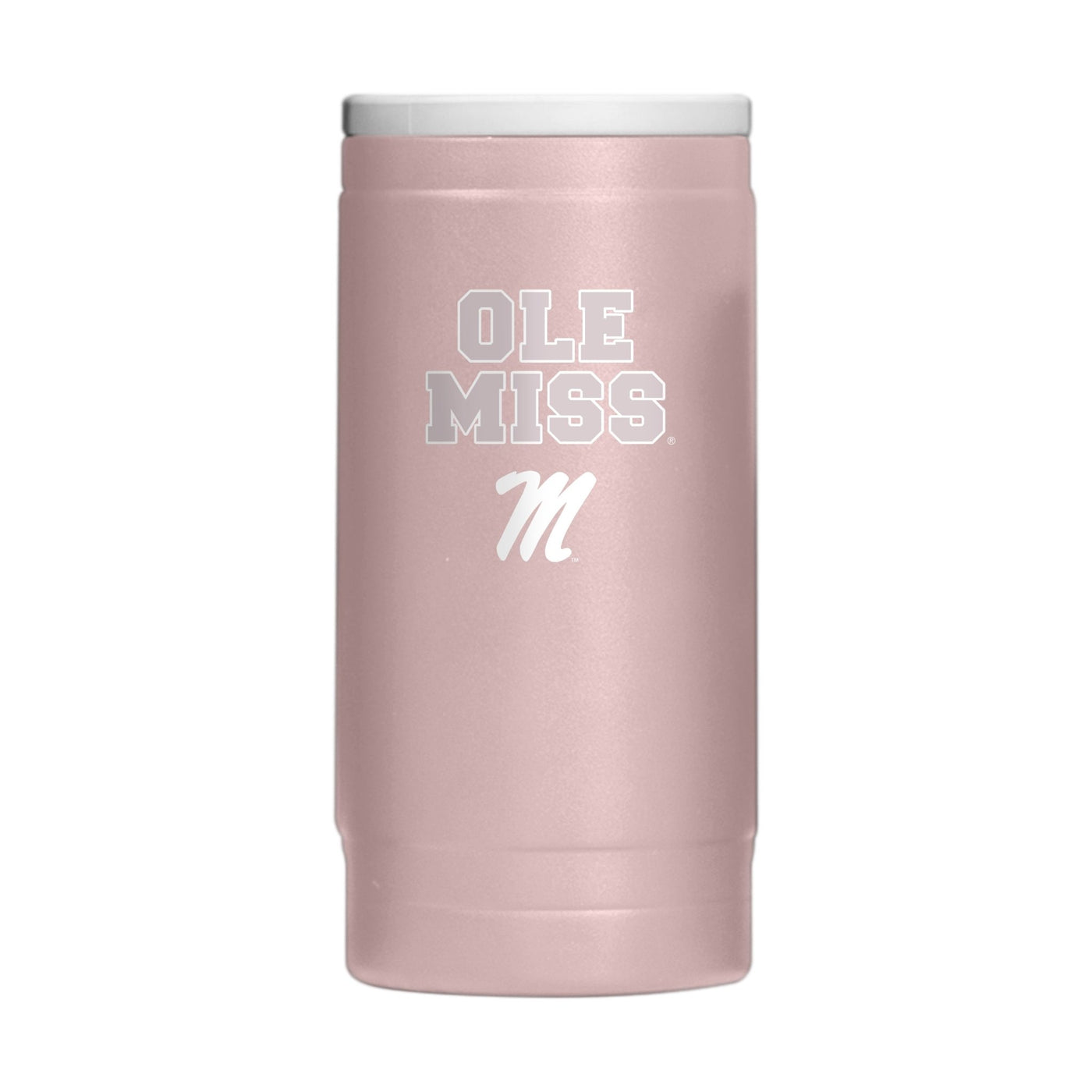 Mississippi Stencil Powder Coat Slim Can Coolie - Logo Brands
