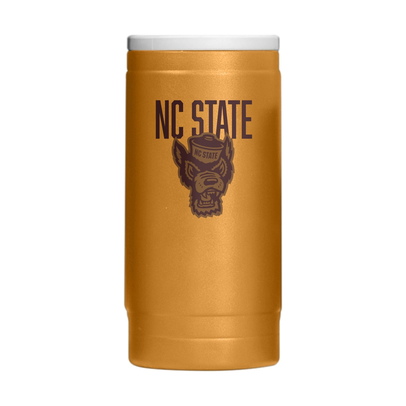 NC State Huddle Powder Coat Slim Can Coolie - Logo Brands