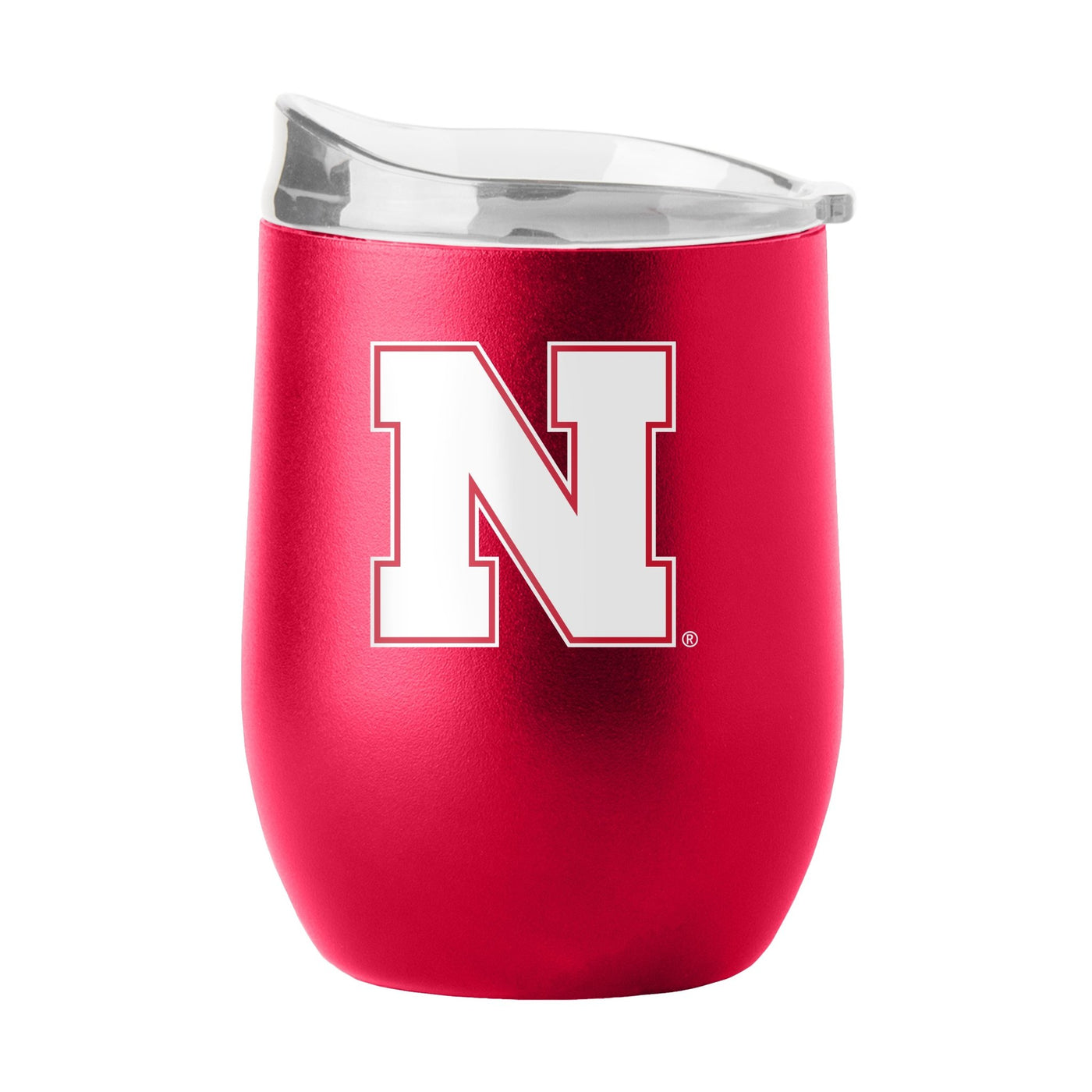 Nebraska 16oz Flipside Powder Coat Curved Beverage - Logo Brands