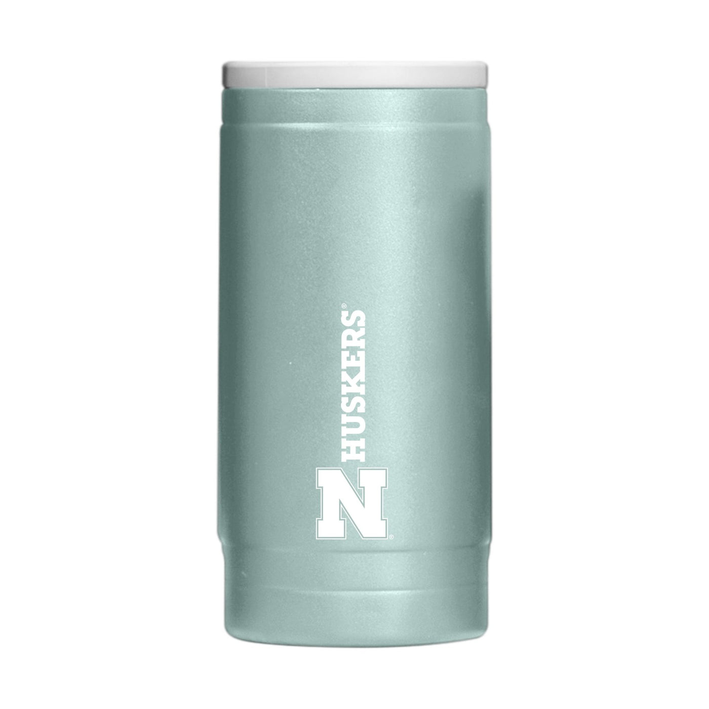 Nebraska Vertical Powder Coat Slim Can Coolie - Logo Brands