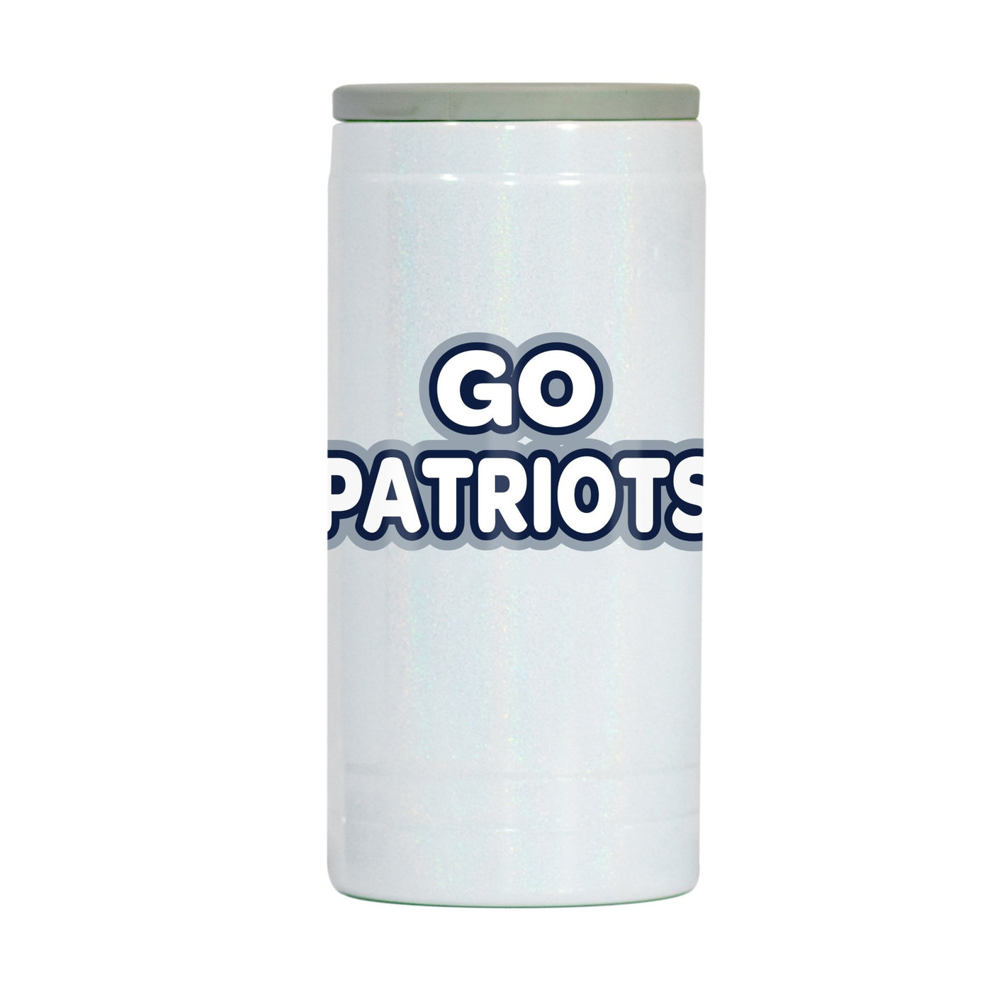 New England Patriots 12oz Bubble Iridescent Slim Coolie - Logo Brands