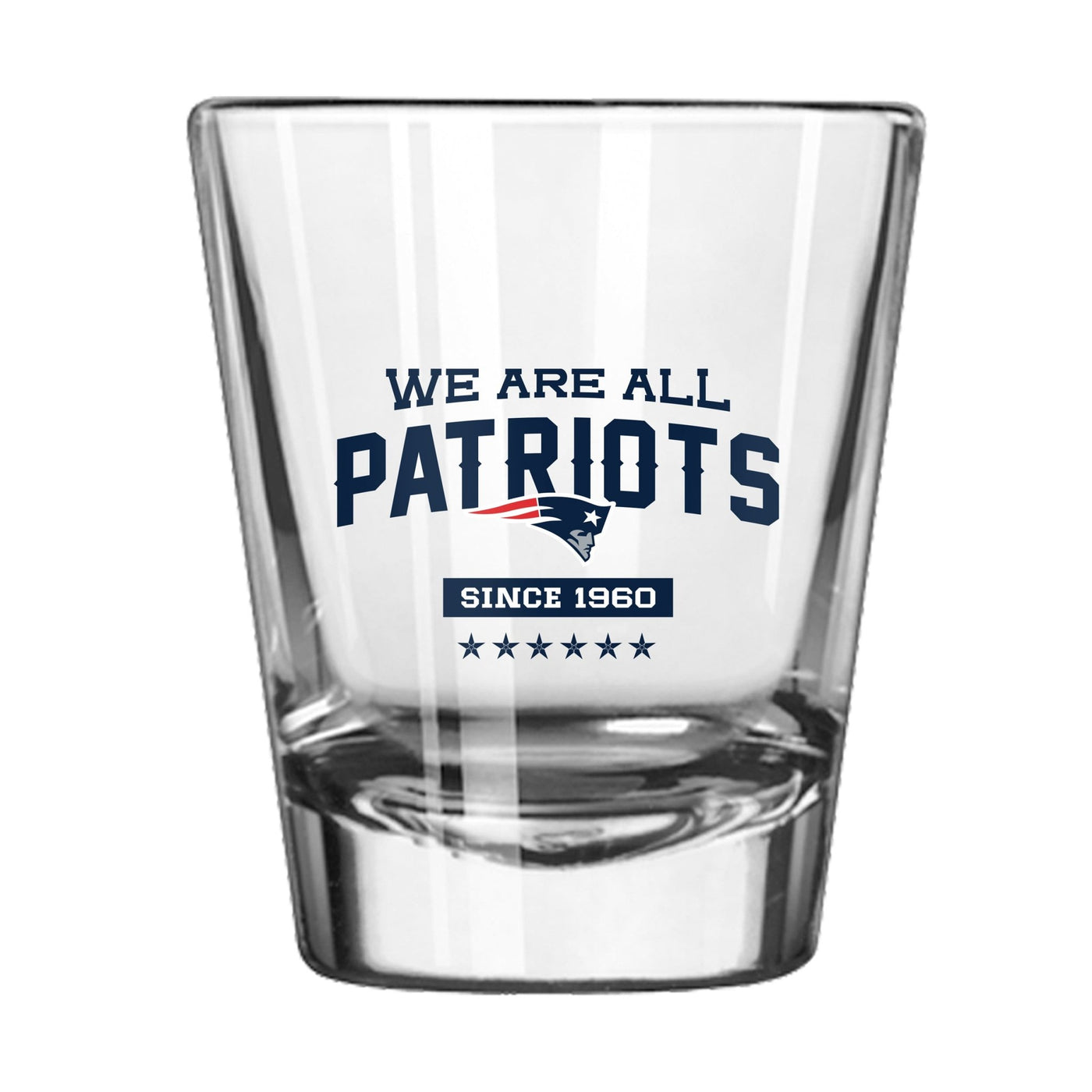 New England Patriots 2oz We Are All Pats Shot Glass - Logo Brands