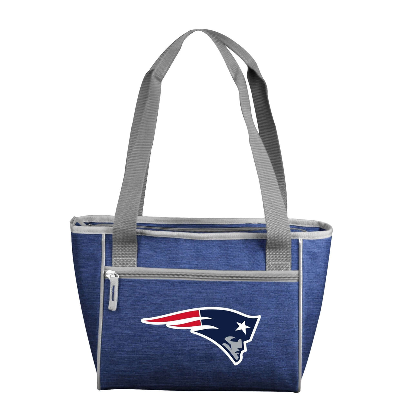 New England Patriots Crosshatch 16 Can Cooler Tote - Logo Brands