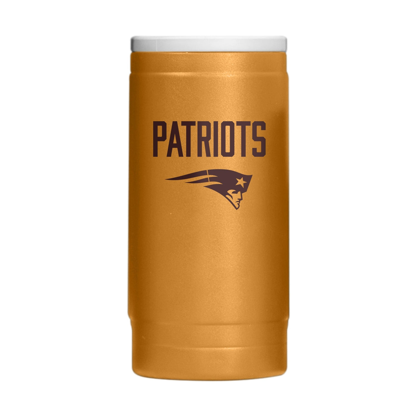 New England Patriots Huddle Powder Coat Slim Can Coolie - Logo Brands