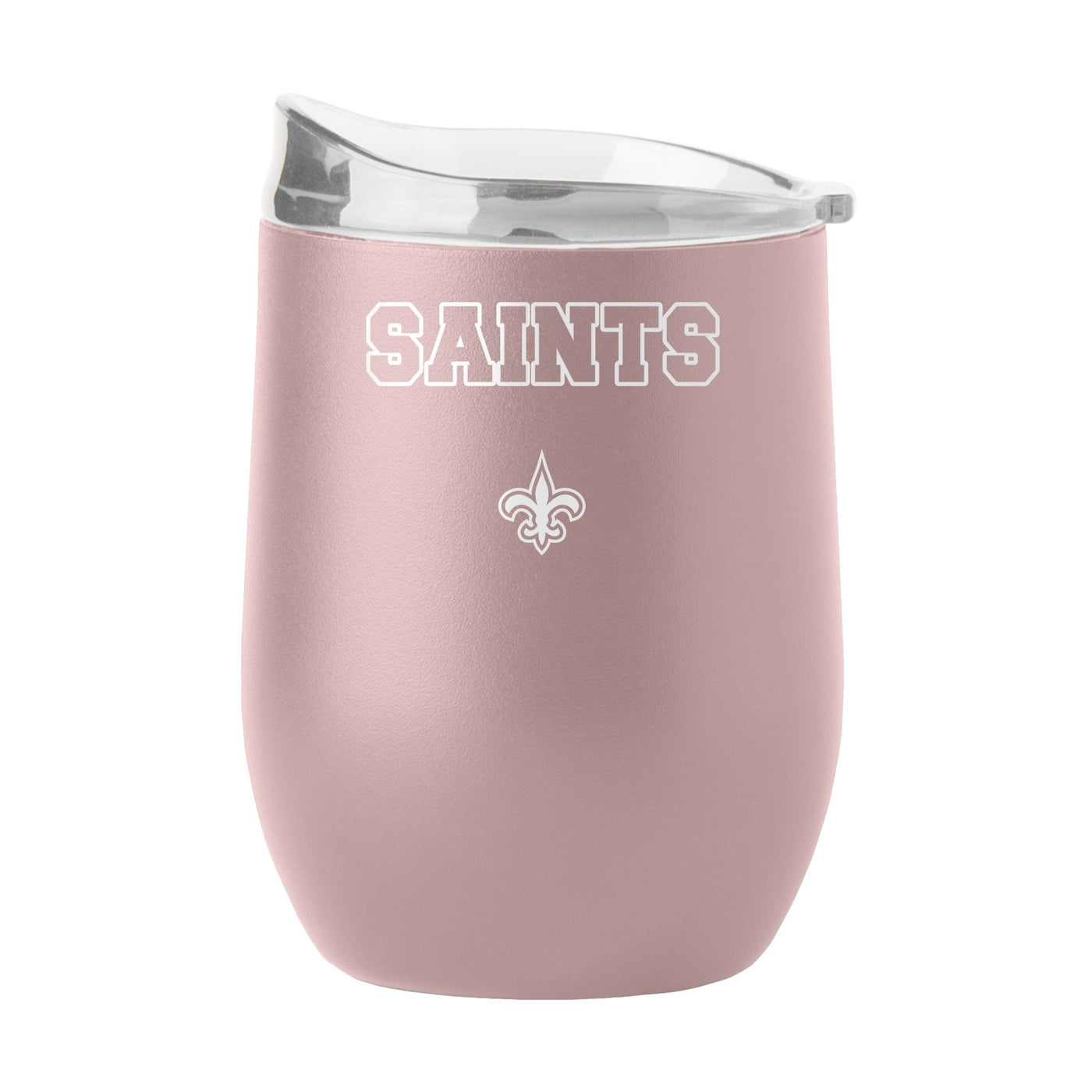 New Orleans Saints 16oz Stencil Powder Coat Curved Beverage - Logo Brands