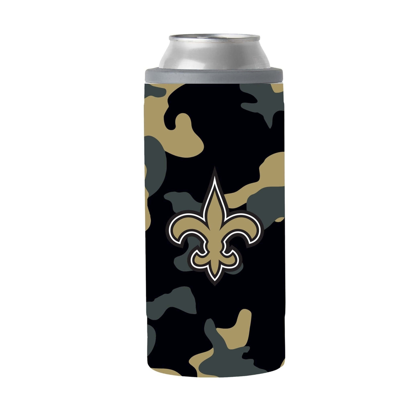 New Orleans Saints Camo Swagger 12oz Slim Can Coolie - Logo Brands