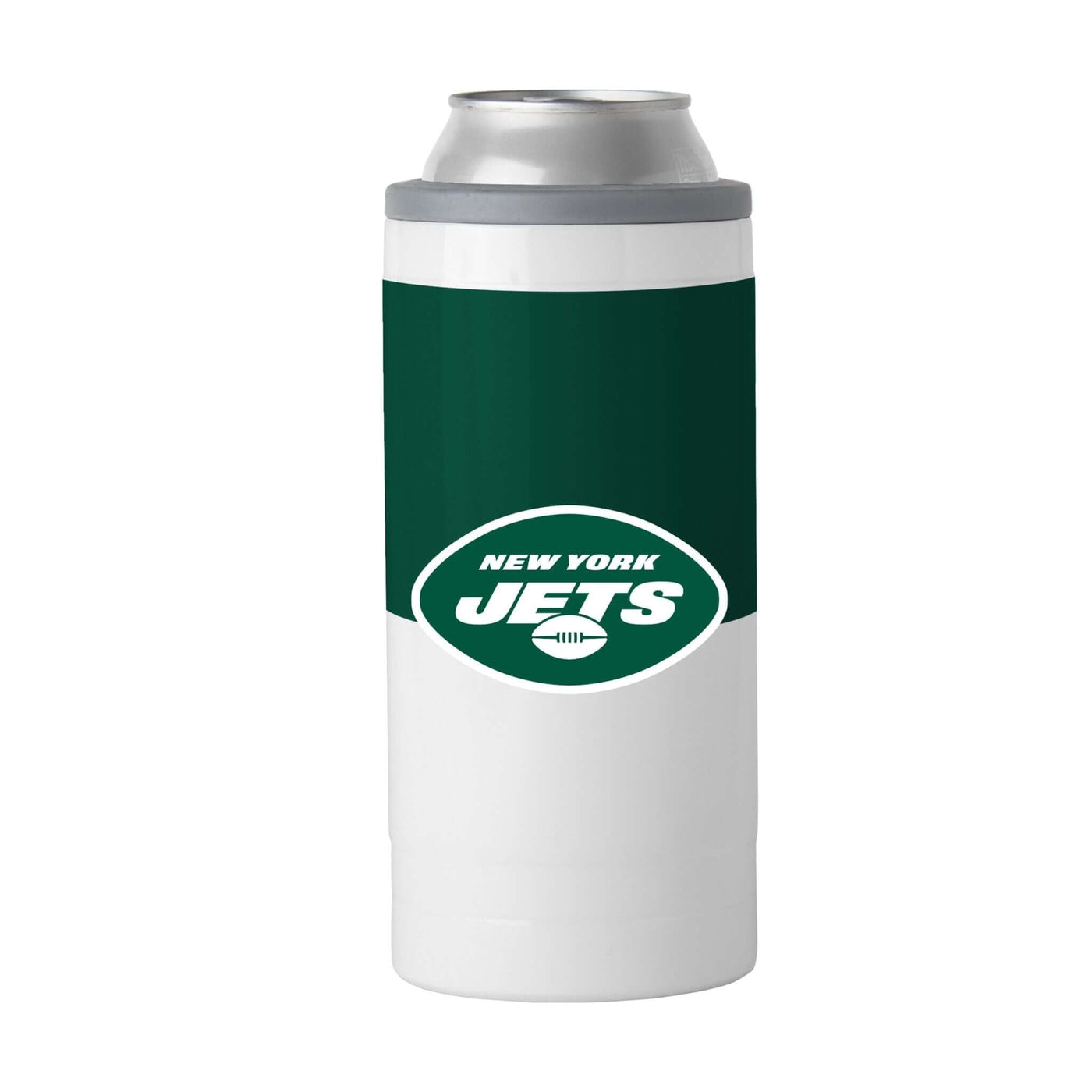New York Jets 12oz Colorblock Slim Can Coolie - Logo Brands