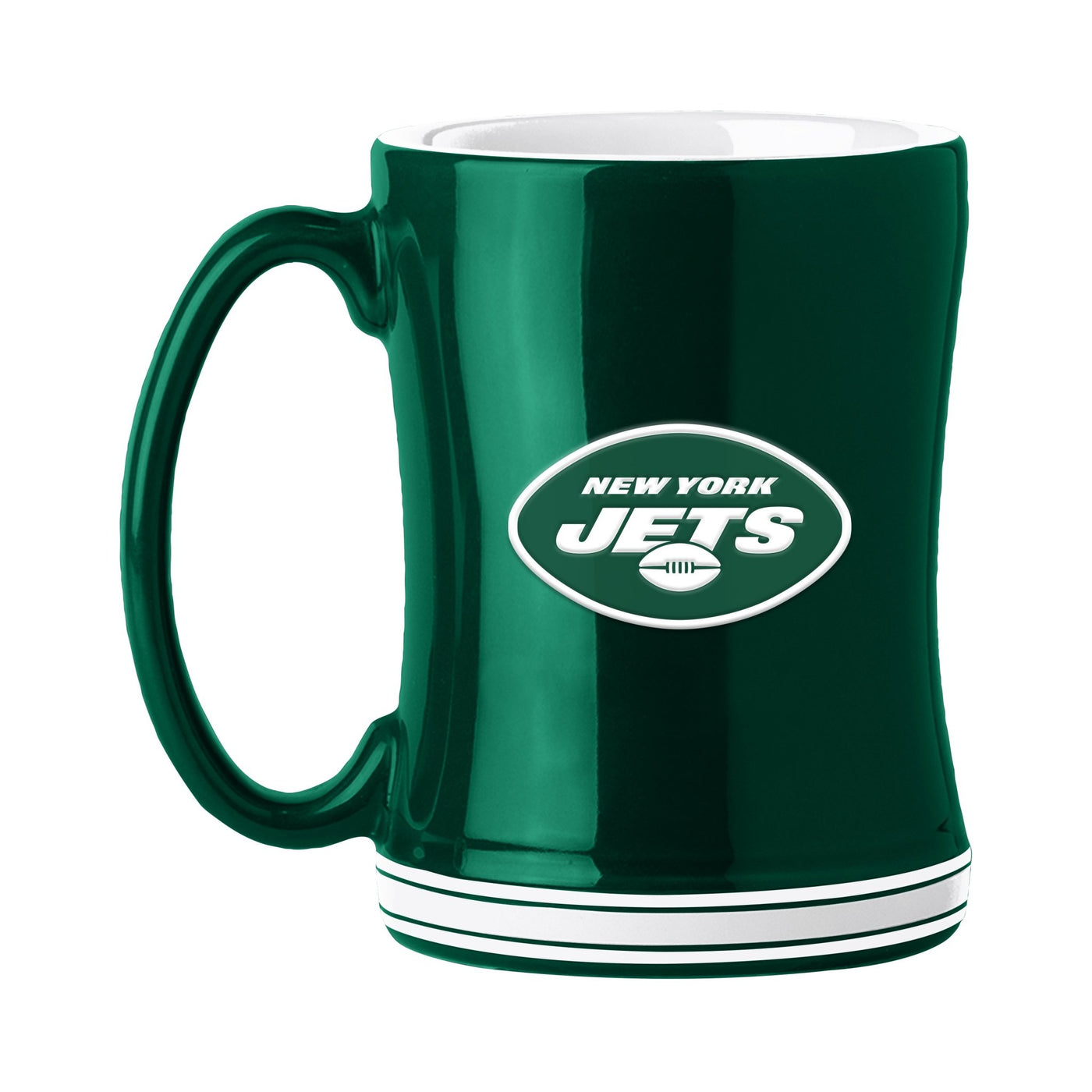 New York Jets 14oz Relief Mug - Logo Brands