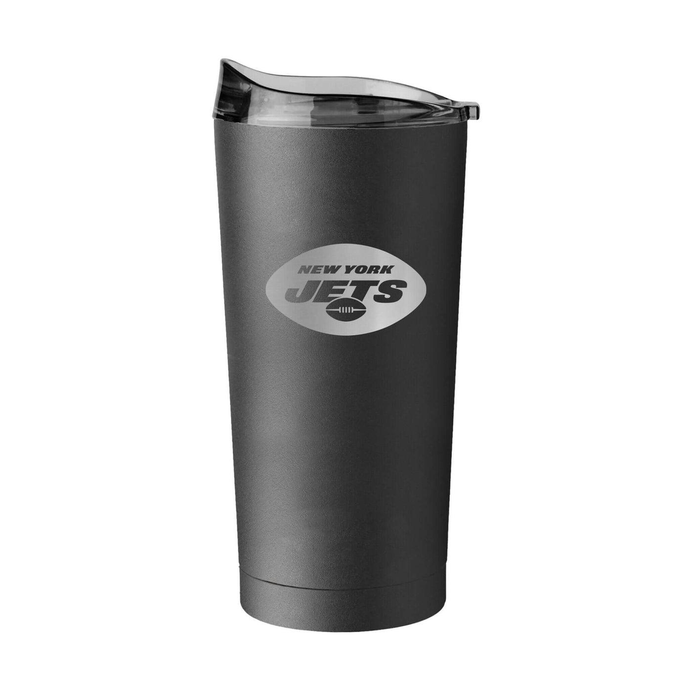 New York Jets 20oz Etch Black Powder Coat Tumbler - Logo Brands