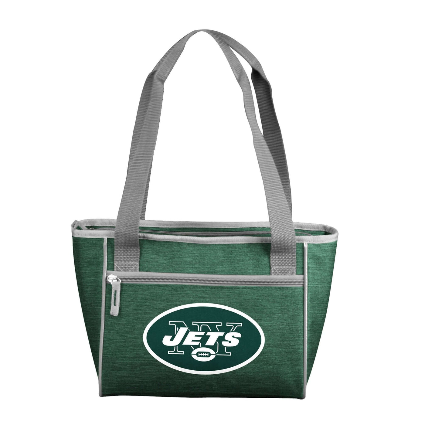 New York Jets Crosshatch 16 Can Cooler Tote - Logo Brands