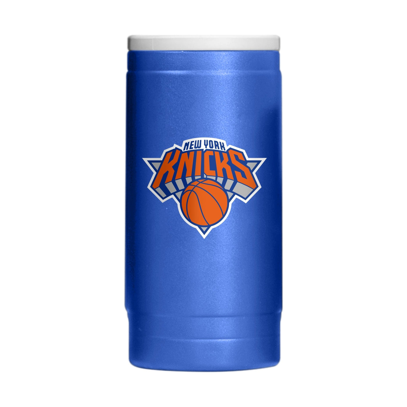 New York Knicks 12oz Flipside Powdercoat SlimCan Coolie - Logo Brands
