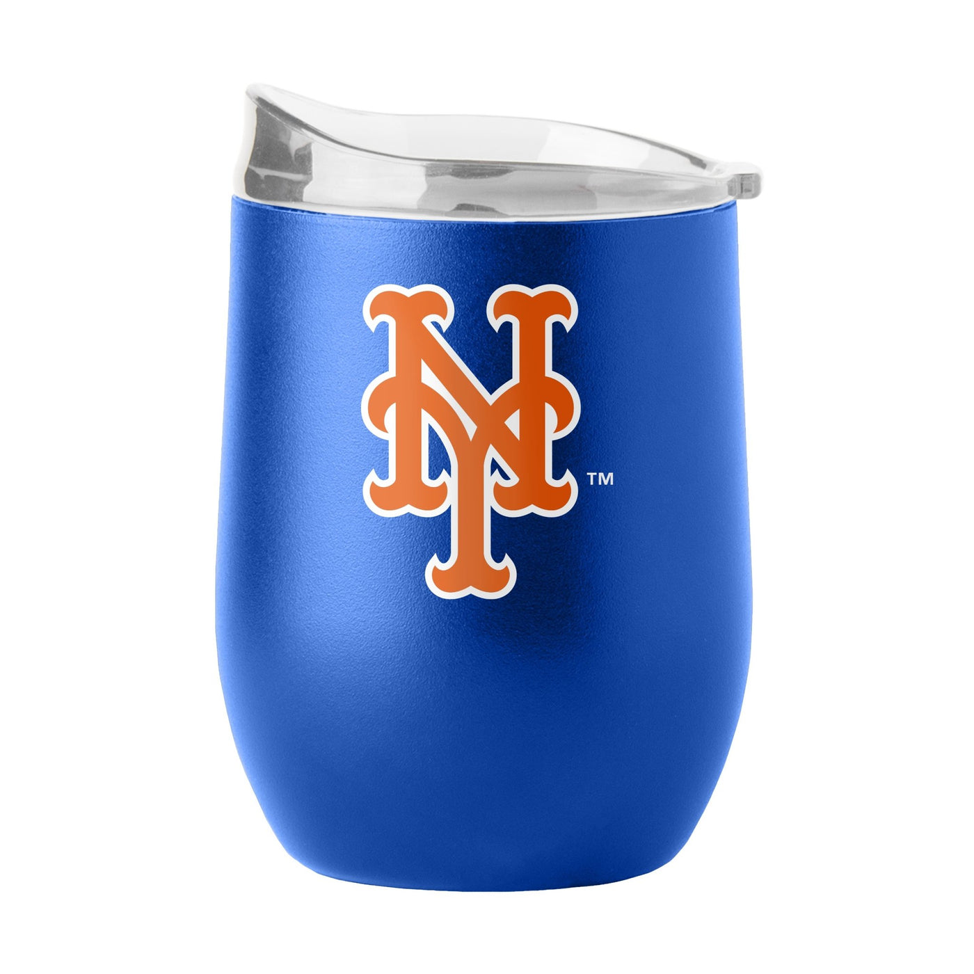 New York Mets 16oz Flipside Powder Coat Curved Beverage - Logo Brands