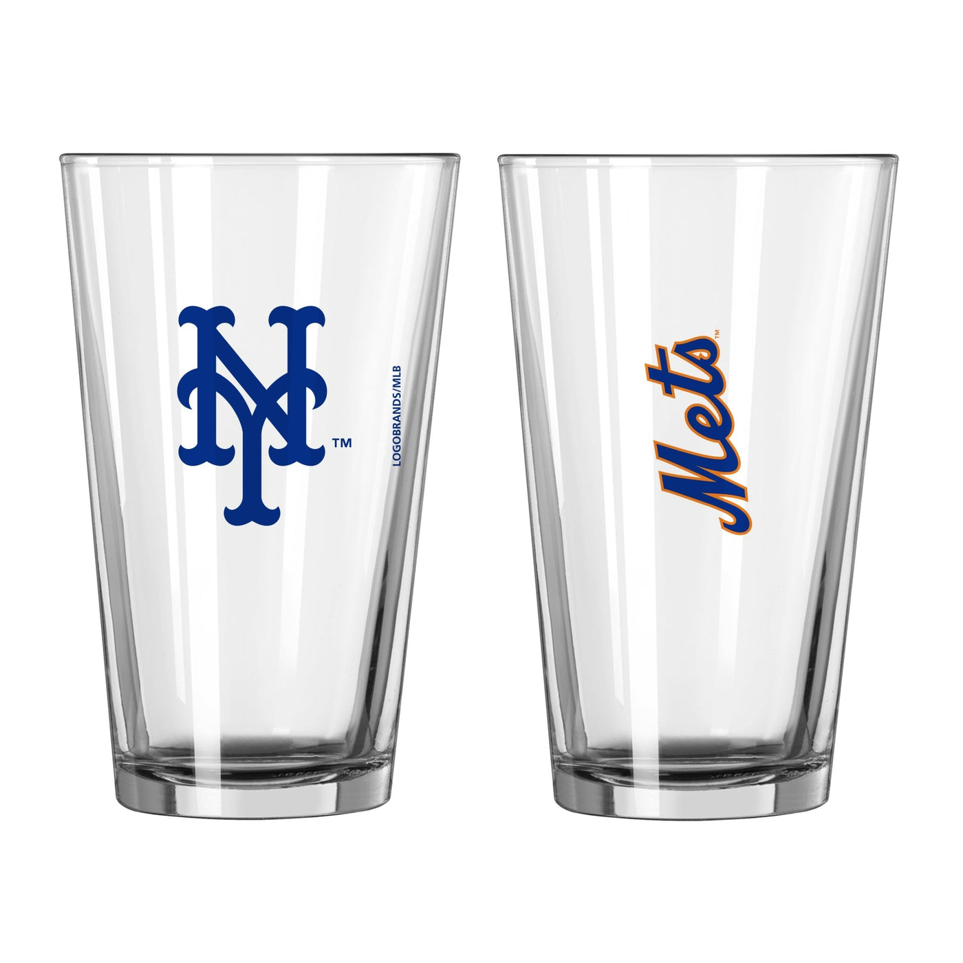 New York Mets 16oz Gameday Pint Glass - Logo Brands