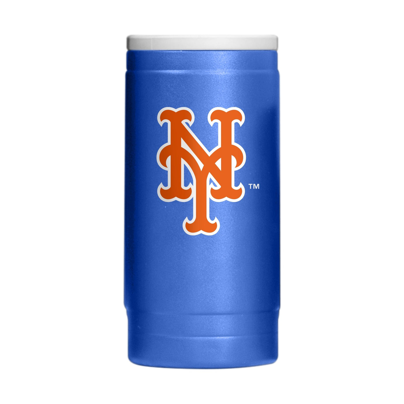 New York Mets Flipside Powder Coat Slim Can Coolie - Logo Brands